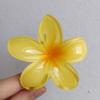 Pinza para el Cabello de Flor de Plumeria para Mujer, Pinza de Tiburón Floral, Accesorio Estilo Vacaciones en la Playa, Pasador, Adorno para el Cabello, Pinza para el Cabello