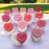 Vela Aromática de Corazón de Letra Molde de Yeso de Silicona DIY Día de San Valentín Corazón Jabón Hecho a Mano Mousse Molde para Pastel