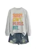 Lo siento no puedo pilates adiós Amazon eBay estación independiente moda casual sudadera de otoño invierno para mujer