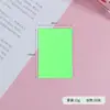 En stock color transparente nota adhesiva linda PET impermeable transparente nota película fluorescente no cubre pegatinas índice al por mayor