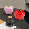 Suporte de Palito Cerâmico de Alta Aparência Atacado Decoração Colorida de Pimenta para Sala de Estar Mesa de Chá Caixa de Armazenamento de Fio Dental Ins Personalizado