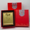 2026 Adorno de Marco de Fotos de Escritorio Oro Puro 999 Regalo del Día de la Madre DIY Hecho a Mano Promocional Pequeños Regalos al por Mayor