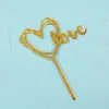 Decoração de Bolo Fada das Flores Gipsofila Coroa Pérola Branca Pena de Avestruz Plug-in de Aniversário Enfeites de Bolo