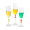 Amazon Marcador de Copa de Vino con Personaje Creativo Pegatina Marcador de Silicona Identificador Producto de Silicona