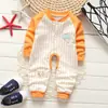 Mameluco de bebé para otoño e invierno, de manga larga, cálido, adecuado para usar en interiores, ropa para el hogar para recién nacidos, algodón puro, mameluco Clase A
