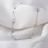Tobillera de plata de ley s925 con cuentas pequeñas para mujer Corea del Sur INS elegante simple tobillera para mujer tobillera de playa joyería personalizada