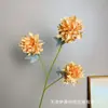 Crisantemo de bola de 3 cabezas flor artificial bola de cristal decoración de boda arreglo de escena de pared de fondo de hotel venta al por mayor