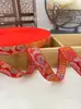 Laço de fita festivo estilo chinês vermelho grande de 1,0-1,7 cm acessórios para roupas de minorias étnicas atacado