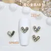 Yiwu Atacado de Joias para Unhas Liga Coração Diamante Estéreo Coração de Pêssego Acessórios para Unhas DIY Decoração de Unhas Vestíveis