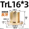 Tuerca Trapezoidal de Cobre Antihilo con Brida Redonda de Acero para Varilla Trapezoidal Tr8 16 20 24 25 30 36 40