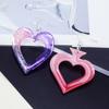 Molde de brincos de pôquer de cola de cristal faça você mesmo Pêssego vermelho Flor de ameixa Pingente de pá quadrada Jóias Brincos Molde de silicone