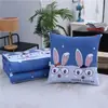Colcha Almohada para Dormir, Almohada Plegable Multifuncional para Coche, Colcha de Aire Acondicionado para Coche de Doble Uso, Colcha de Verano Refrigerante Dos en Uno