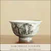 Antiga Caneca de Cerâmica Chinesa com Esmalte Tinta Rima Paisagem Céu Grande Coração Doméstica Antiescaldante Conjunto de Chá Gongfu de Alta Qualidade Caneca de Degustação