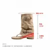 Sandálias Romanas Internas para Aumentar a Altura Femininas, Novo Estilo Verão 2026, Sandálias com Tira de Dedo e Solado Grosso, Botas de Cano Médio com Tira de Fivela para Aumentar a Altura
