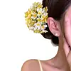 Mar Infinito de Flores, Pinzas para el Cabello de Flores Azules, Hermosos Accesorios para el Cabello para Fotos de Vacaciones en la Costa