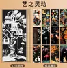 Escena Nocturna Rasca Arte Colorido Libro de Rasca Arte Papel Negro para Rascar Dibujado a Mano Estilo Tiktok Dibujos Infantiles Manualidades de Ciudad
