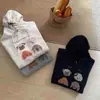 Sudadera con estampado de cachorros, dulce y juvenil, para mujer, colección otoño 2026, elegante, casual y sin esfuerzo chic, top de corte holgado y versátil