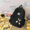 Mochila Simple Estilo Coreano para Mujer, Gran Capacidad, Moderna y Versátil, Bolso Escolar Estilo Universitario para Estudiantes, Mochila Ligera Casual