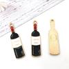 Liga gota de óleo garrafa de vinho tinto vinho tinto vidro coqueiro pequeno pendente brincos colar criativo diy joias acessórios bolsa material