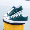 Zapatos de lona de caña baja de primavera para niños y estudiantes, zapatos casuales versátiles de tela estilo coreano, ins vintage, zapatillas de skate de los años 70, zapatos de moda para mujer