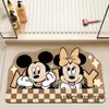 Alfombrilla de Piso para Baño, Absorbente de Agua, Antideslizante, Alfombra Anticaídas, Alfombrilla de Diatomeas con Dibujo de Mickey, Alfombra para Puerta de Baño, Inodoro