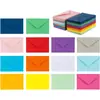 Sobre de color transfronterizo venta al por mayor tarjeta embalaje de boda bolsa de papel papel kraft creativo en blanco rosa miembro sobre pequeño
