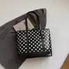 Bolsa de Axila de Bolinhas para Mulheres 2026 Novo Estilo Simples e Doce Bolsa de Ombro para o Dia a Dia com Textura e Grande Capacidade Bolsa Casual
