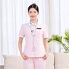 Traje de trabajo médico y estético de manga corta de verano para técnico de belleza, ropa de trabajo médica para centro de confinamiento, cuñada de confinamiento, ropa antiestática de secado rápido