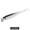  anzuelo con cabeza de plomo pez blando combinación venta al por mayor de fábrica señuelo cola de horquilla señuelo con forma de pez cebo falso biónico pez pequeño gris pececillo pequeño