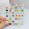 Estilo Ins Pegatinas para Uñas 5D en Relieve Caricatura Graffiti Flores Estéreo Moño Estilo Francés Pegatinas Navideñas para Uñas