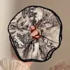 2026 Novo Estilo Estilo Floresta Elástico Alto Prendedor de Cabelo com Laço Preguiçoso, Corda de Cabelo para Rabo de Cavalo em Tecido de Renda para Mulheres