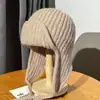Gorro de punto rosa estilo coreano para mujer, perfecto para otoño e invierno, te mantiene abrigada, protege tus orejas, hace que tu cara se vea más pequeña y es un gorro de punto versátil