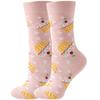 Calcetines de otoño e invierno de Amazon para mujer, calcetines de animales, calcetines de frutas, calcetines de marea para hombre, calcetines de comida divertidos.