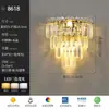 Lustre longo de cristal multicamadas ondulado, luxo leve, adequado para loft de pé-direito duplo, villa e salão grande, luminária oca de ferro