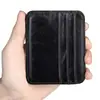 Portatarjetas de Piel Genuina Bolsa para Identificación Capa Superior Anti-magnética Logo de Piel de Vaca En stock Ultradelgado Múltiples Tarjetas Bolsa para Tarjetas Transfronteriza para Hombres y Mujeres