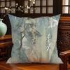 Nueva Funda de Almohada Estilo Chino Jiangnan Estilo Antiguo Decoración del Hogar Almohada para Sofá Dormitorio Protector de Espalda Cintura Almohada para Descanso en Dormitorio