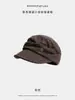 Gorro plisado estético de nicho estilo coreano para mujer, gorra de visera estilo newsboy artística vintage, gorra versátil de equitación a la moda, boina