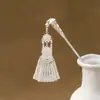 Grampo de Cabelo Estilo Étnico com Franjas Geométricas Vazadas, Grampo de Cabelo Moderno com Gotejamento de Óleo em Formato de Gota d'Água, Acessório de Cabelo Hanfu para Mulheres