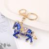 Chaveiro de Cavalo de Strass Popular Transfronteiriço, Pingente de Carro Zodíaco Ano do Cavalo, Chaveiro Anel de Pônei Mochila de Strass Atacado