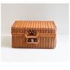 Huang figura artesanato novos produtos listados Rattan mala de tecido uma variedade de cores para escolher com mão mala de presente Rattan mala de tecido