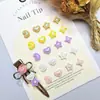 Nuevos Accesorios para Uñas Serie Cielo Estrellado, Estrellas y Luna, Formas Geométricas Versátiles, Decoraciones para Uñas y Cabello en Forma de Corazón, Accesorios de Resina