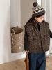 Produtos Infantis Jiaye 2025 Colete de Algodão Infantil Inverno Estampa de Leopardo Masculino e Feminino Bebê Estilo Floresta Jaqueta Colete Solta Espessa