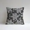 Funda de Almohada Navideña Más Vendida en Amazon Reno Copo de Nieve Cuadros Respaldo de Almohada Decoración para Hogar Dormitorio Sala de Estar