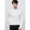 Suéter Masculino Estilo Old Money com Gola Henley, Abotoado, Anti-Risco, Tricô de Manga Longa de Alta Qualidade para Outono e Inverno, Atacado de Fábrica Transfronteiriço