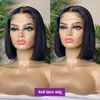 Pelucas de Cabello Humano Bob Recto Hueso 12A Vietnamita Peluca con Frontal de Encaje Set