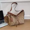 Bolsa Transversal Estilo Trabalho Nova Grande Capacidade Moda de Alto Padrão Versátil Bolsa de Ombro Bolsa Casual Retrô para Mulheres