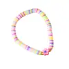 Pulsera de Arcilla Suave Sencilla con Hilo Elástico y Diseño Floral Multicapa, Joyería de Pulsera Unisex Fabricante