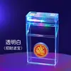 Celebridad de Internet Caja de Cigarrillos Recargable Transparente Colorida Giratoria Descompresión Encendedor Fuegos Artificiales Integrados Tapa abatible Anticompresión y a Prueba de Humedad Venta al por Mayor