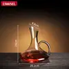 Decantador de Vino Tinto, Dispensador de Vino de Vidrio Comercial, Decantador Doméstico, Dispensador de Vino de Gran Capacidad con Asa, Jarra Grande