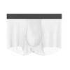 Ropa interior de seda de hielo para hombre, color sólido, cintura media, algodón, entrepierna antibacteriana, transpirable, cómoda, ropa interior para hombre en stock, venta al por mayor de fábrica
